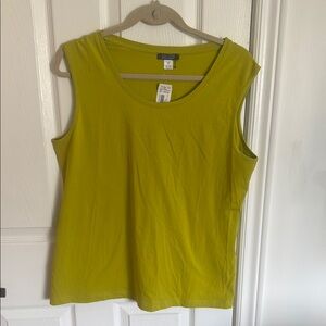 Women's Dolcezza Sleeveless Knit Top in Chartreuse Green
